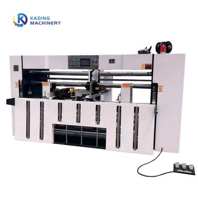 China Making Double Piece Cartons Carton Stitcher With Automatically Counts Stacker For Carton Making for sale