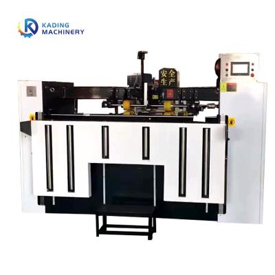 China máquina de costura da caixa ondulada de 3500mm com alimentação do tela táctil e do manual do PLC à venda