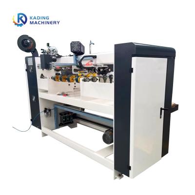 China A máquina de costura da única caixa ondulada da parte com PLC automatizou o controle da alimentação manual à venda