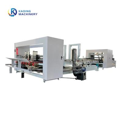 China 3 Layer Board Folder Gluer Machine With Auto Feeding For Gluing Packing Cardboard for sale