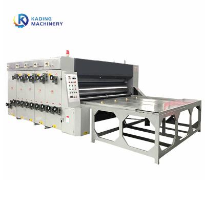 China Manual Feeding Carton Printing Machine For Corrugated Carton With Flexographic Ink for sale