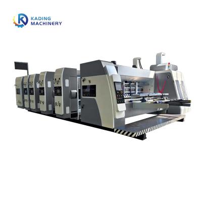 China Máquina de impresión de cartón de control PLC de borde delantero con unidad de ranura en venta