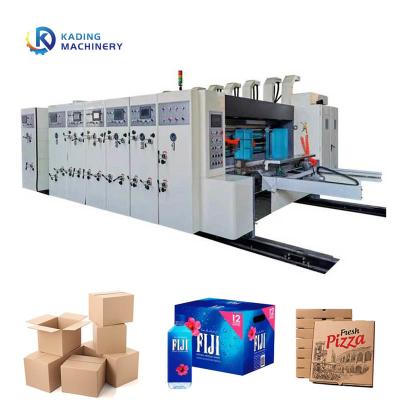 China Máquina automática de impresión de cartón de papel de alimentación de corte de matriz de ranura 180pcs/min en venta