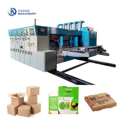 China Multi Colours Carton Printing Machine Automatic Paper Feeder For Corrugating Boxes for sale