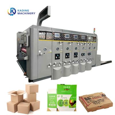 China Flexo Multi Colours Printing Box Machine For 5ply Corrugated Pizza Boxes for sale