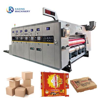 China Lead Edge Feeding Carton Printing Machine 180pcs / Min For Pizza Box for sale