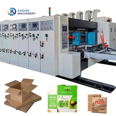 China Flexographic Printing Pizza Die Cutting Machine For Boxes With Slotting Knife for sale
