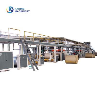 Chine 3 / 5 / 7 Layers Corrugated Board Production Line With Hydraulic Driven Reel Roll Stand à vendre