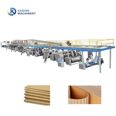 China Steamed Heating Corrugated Production Line For 3 Layers Corrugated Board for sale