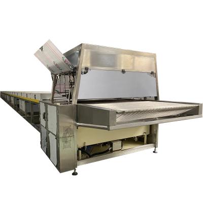 China Automatic Chocolate Enrobing Machine With Precision Coating For Chocolate Biscuit And Wafer Products for sale