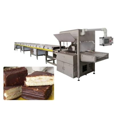Κίνα 400kg/H 3 γραμμή επιστρώματος σοκολάτας ζωνών θερμοκρασίας για την καθαρή σοκολάτα προς πώληση