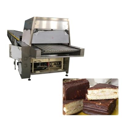 China Two Level Sensors Pure Chocolate Enrober With Cooling Tunnel 1000mm Width for sale