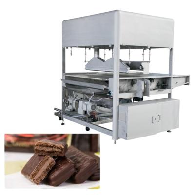 China Chocolate Bar 500kg/H 1200mm Mini Chocolate Enrober for sale