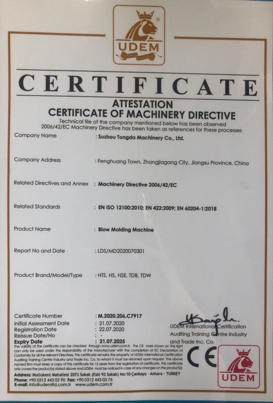 EN ISO12100:2010 - Suzhou Tongda Machinery Co., Ltd.