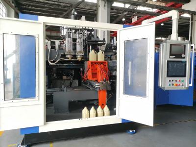 China Plastic HDPE Jerry Can Blow Molding Machine Fully Automatic Double Cavity for sale