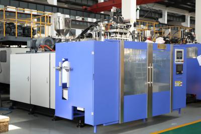 China automático a rendimento elevado da máquina de molde do sopro da extrusão da garrafa de leite do HDPE 500ml à venda