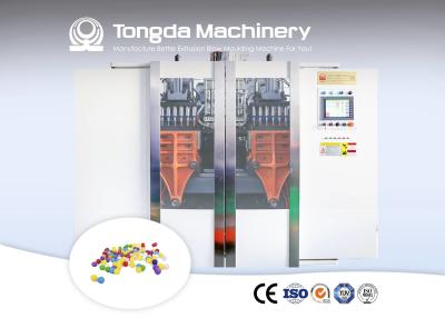 China Estación de fabricación plástica 2 de la máquina 3L de la pequeña botella de Tongda que sopla en venta