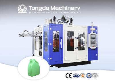 China HDPE 5L Plastic Bottle Blow Molding Machine 80mm Fully Automatic Double Station for sale