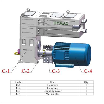 China High Torque 20CrMnTiA Vertical Gear Box For Twin Screw Extruder for sale