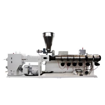 China Big Output PS107 120 135 /28 Parallel Twin Screw Extruder PVC Tube Pipe Profile Granulator Pelletizing Extruder Machines for sale