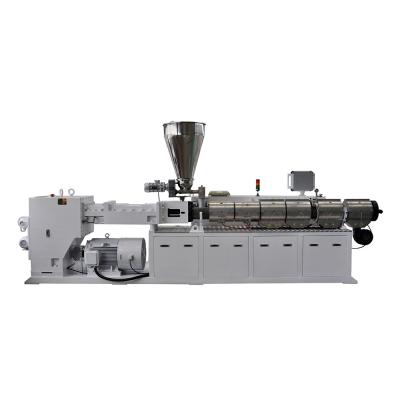 China Plastic Recycling Extruder Machine / Twin Screw PVC Extruder Machine output 700kg/H PS107/28 for sale