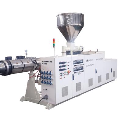 China Counter Rotating Parallel Twin Screw Extruder Plastic Extrusion Machine HYPS92/28 for sale