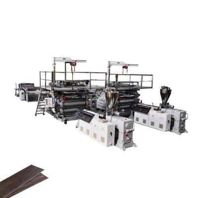 China SPC Flooring Sheet Extrusioni Machine Stone Plastic Composite Sheet Production Line for sale