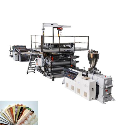 China Artificial Marble Stone Sheet Extrusion Line With Conic Twin Screw Extruder 80/156 3m/Min 500 - 600KG/H for sale