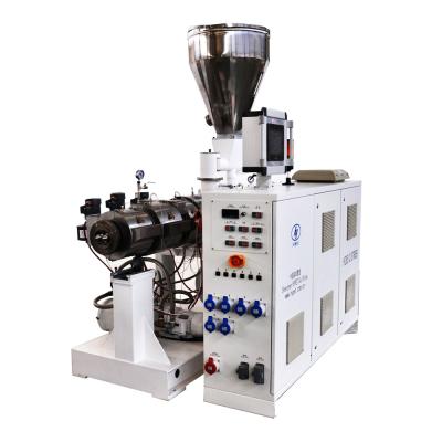 China Conical Twin Screw Extruder / Conic Twin Screw Extruder Machine Output 12 Tons Per Day for sale