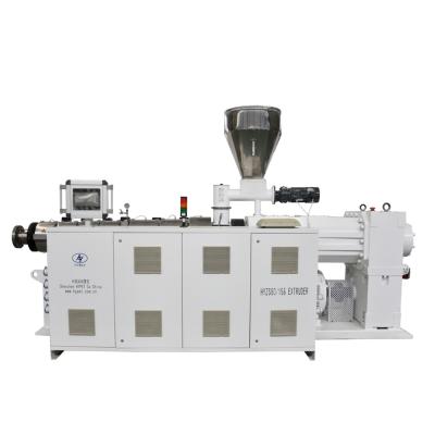China 80mm Twin Screw Extruder /  Conical Double Screw Extruder Machine 55kw 540kg/h for sale