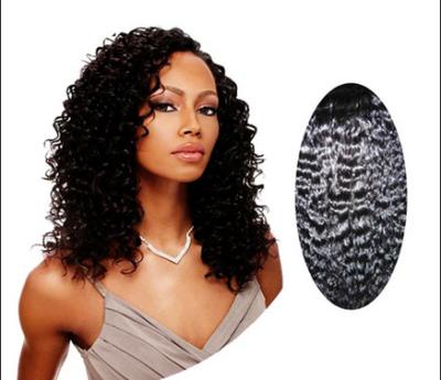 Κίνα Ο φυσικός Μαύρος 100 ινδικά σγουρά ανθρώπινα μαλλιά 14» - 28», Kinky σγουρά ανθρώπινα μαλλιά προς πώληση