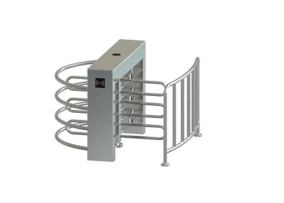 China 304 Stainless Steel Half Height Turnstile Gate IP55 Electronic Servo Motor Optional for sale