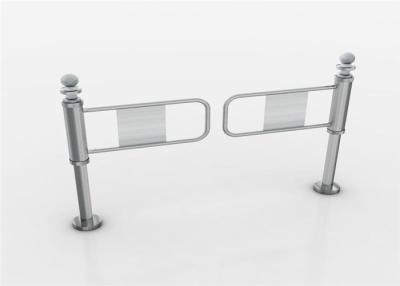 China Mechanical Hand Push Electronic Turnstiles Single Direction Entrance Security Gates for sale