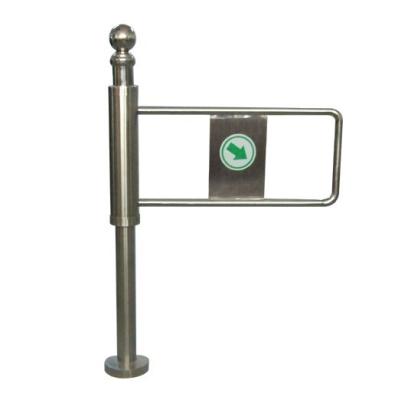 China Hand Push Manual Swing Turnstile Gate Uni Directional 800mm Length for sale
