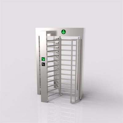 China High Security 120 Degree Full Height Sliding Turnstile Overhead Canopy Access Control System for sale