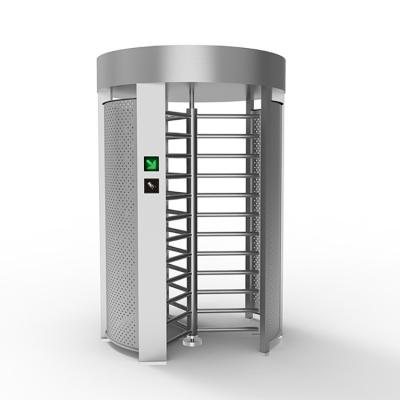 China High Speed Full Height Turnstile Servo Motor Access Control Round Shape for sale