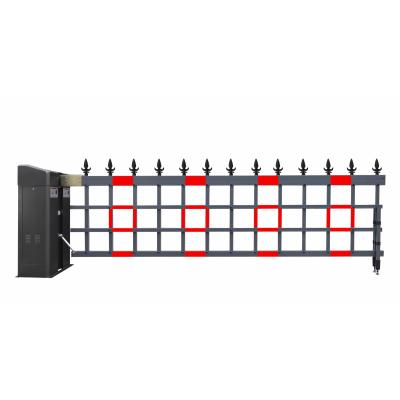 China Custom Heavy Duty Barricade Airborne Automatic Boom Barrier Gate With Stronger Fence Arm for sale