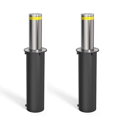 China Stainless Steel Driveway Residential Rising Security Bollards Retractable Hydraulic for sale