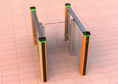 China Fast Speed Stainless Steel Swing Turnstile Gate Lane Glass Gate For Access Control System for sale