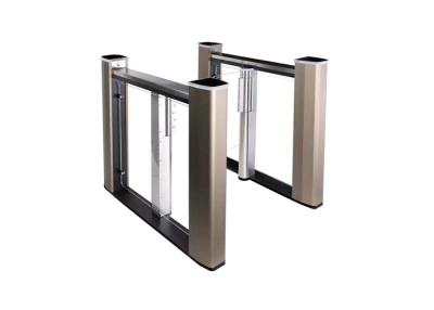 China SS304 ARM7 Embedded Acrylic Flap Swing Barrier Gate for sale