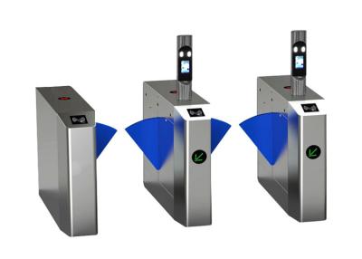 China Face Recognition 100W Retractable Flap Barrier Turnstile for sale