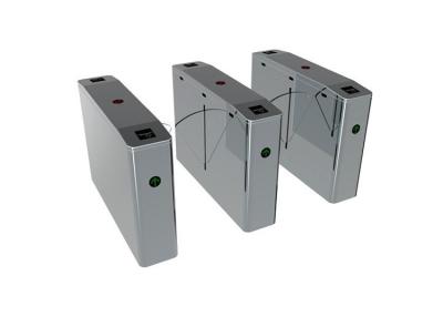 China RS485 120W SS304 Waist High Flap Turnstile For School for sale