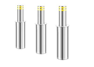 China Brushed Finishing SUS304 Hydraulic Rising Bollards 600mm Rising Height for sale