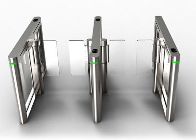 China SS304 Acrylic 900mm Width Pedestrian Turnstile Gate Face Recognition BLDC for sale