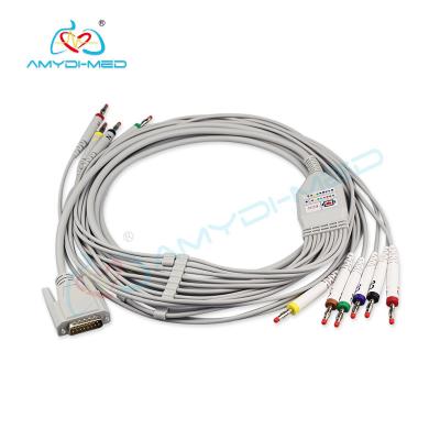 China 10 cable de la ventaja ECG, favorable de 4000 cable de GE - pacientes de la rociada de Marquette para la máquina de ECG en venta