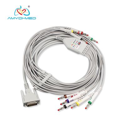 China Long Working Life EKG Cables 3.6m Length For Burdick 800 Ekg Machine for sale