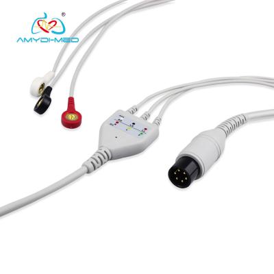 China Medical ECG Cables And Leadwires Compatible Goldway Durable TPU Material for sale