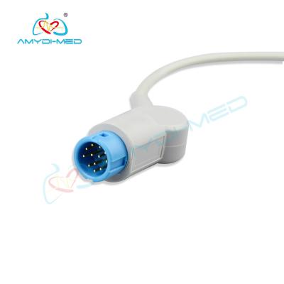 China 2.4m Length Medical Tpu HP Spo2 Extension Cable 12 Pin Compatible for sale