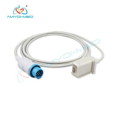 China TPU Spo2 Adapter Cable Round 9 Pin To DB9 For Biolight Patient Monitor for sale