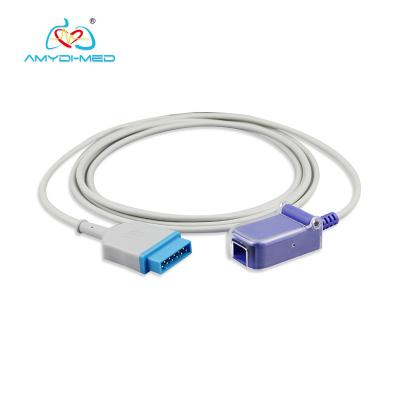 China Medical Grade TPU HP Spo2 Cable , 2.4m  Spo2 Extension Cable for sale